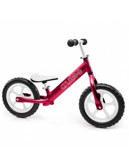Rowerek biegowy Cruzee 12 czerwony białe koła