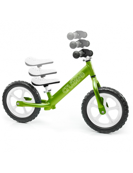 Rowerek biegowy Cruzee 12 SAFE zielony białe koła