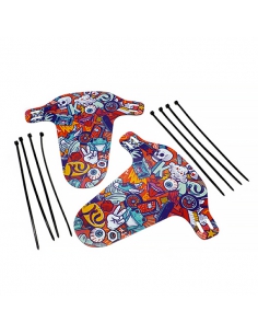 Błotniki rowerowe Kubikes (do rowerów z hamulcami v-brake) Comic