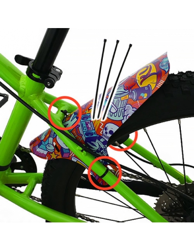 Błotniki rowerowe KUbikes (do rowerów z hamulcami tarczowymi) Comic