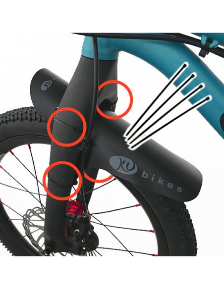 Błotniki rowerowe KUbikes (do rowerów z hamulcami tarczowymi) Black Błotniki rowerowe KUbikes (do rowerów z hamulcami tarczowymi) Black