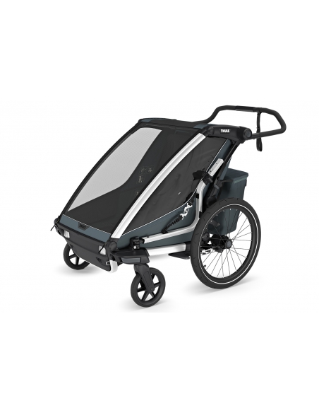 Przyczepka sportowo rowerowa Thule Chariot Cross 2 Double Dark Slate (2-osobowa)