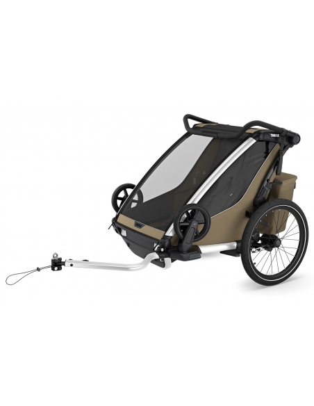 Przyczepka sportowo rowerowa Thule Chariot Cross v. 2 Double Faded Khaki (2-osobowa)