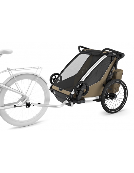 Przyczepka sportowo rowerowa Thule Chariot Cross v. 2 Double Faded Khaki (2-osobowa)
