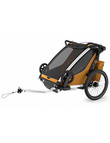 Przyczepka sportowo rowerowa Thule Chariot Sport v. 2 Double Natural Gold (2-osobowa)