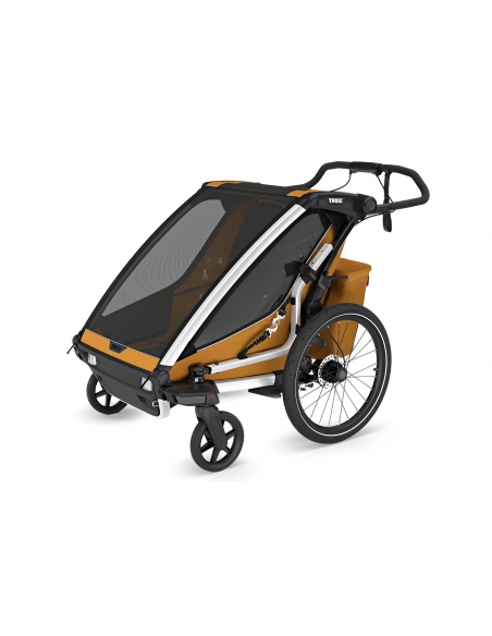 Przyczepka sportowo rowerowa Thule Chariot Sport v. 2 Double Natural Gold (2-osobowa)