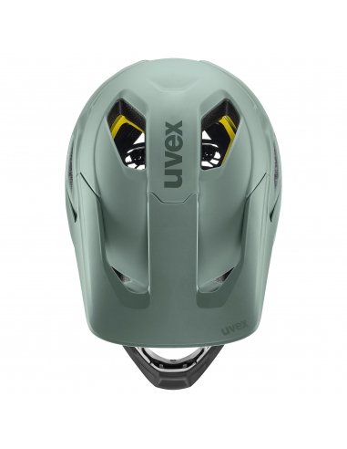 Kask rowerowy full face Uvex Revolt MIPS Moss-Black Mat (odpinana garda)