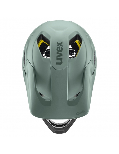 Kask rowerowy full face Uvex Revolt MIPS Moss-Black Mat (odpinana garda)