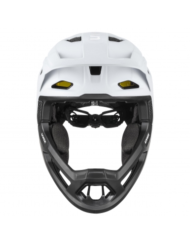 Kask rowerowy full face Uvex Revolt MIPS Cloud-Black Mat (odpinana garda)