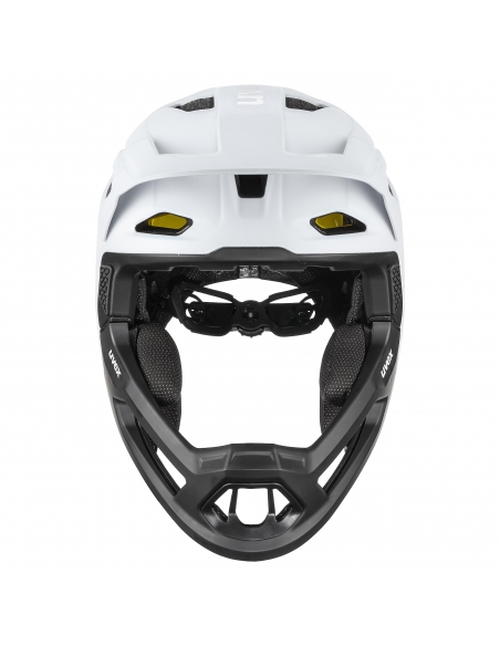 Kask rowerowy full face Uvex Revolt MIPS Cloud-Black Mat (odpinana garda)