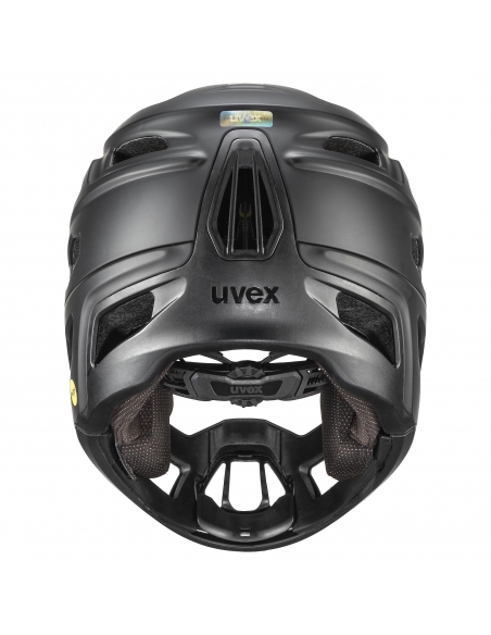 Kask rowerowy full face Uvex Revolt MIPS All Black Mat (odpinana garda)