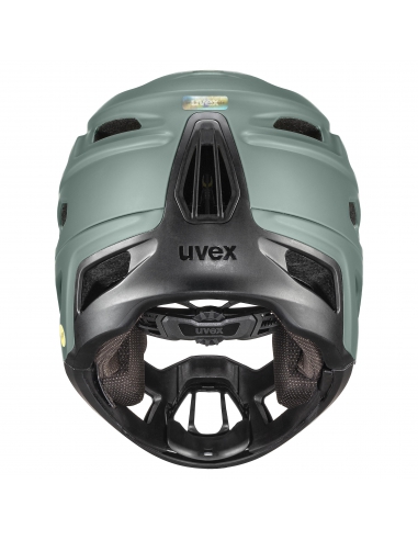 Kask rowerowy full face Uvex Revolt MIPS Moss-Black Mat (odpinana garda)