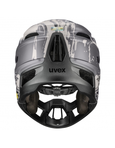 Kask rowerowy full face Uvex Revolt MIPS Oak Brown-Orange Mat (odpinana garda)