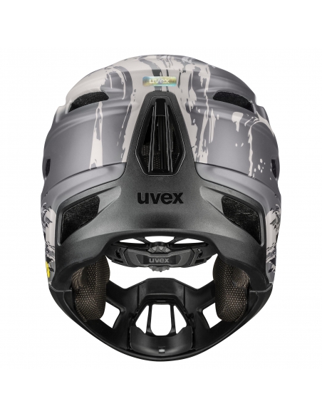 Kask rowerowy full face Uvex Revolt MIPS Oak Brown-Orange Mat (odpinana garda)