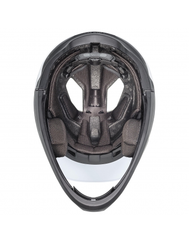 Kask rowerowy full face Uvex Revolt Cloud-Black Mat (odpinana garda)