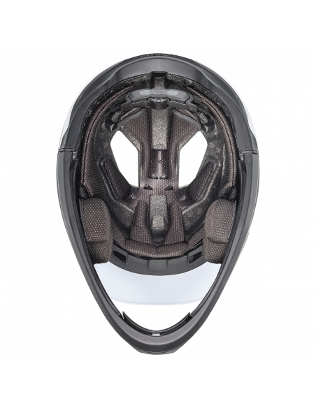 Kask rowerowy full face Uvex Revolt Cloud-Black Mat (odpinana garda)