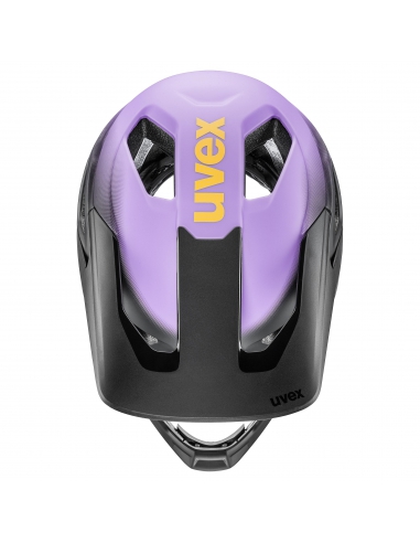 Kask rowerowy full face Uvex Revolt Lilac-Black Mat (odpinana garda)