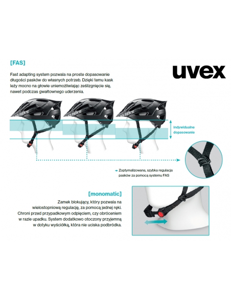 Kask dziecięcy Uvex Hlmt 4 Reflexx Powder (lampka, odblaskowe naklejki)