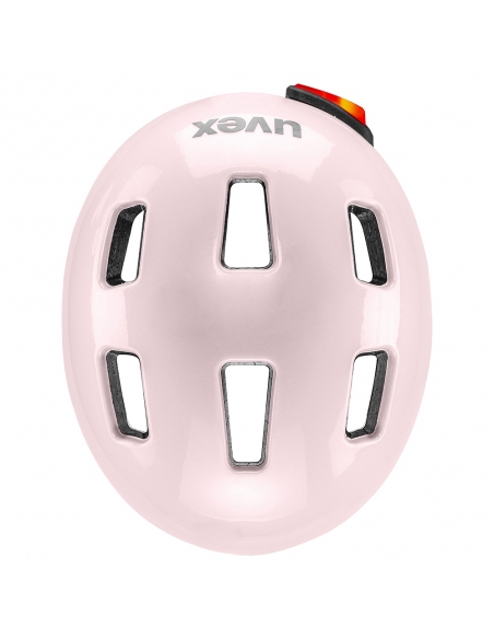 Kask dziecięcy Uvex Hlmt 4 Reflexx Powder (lampka, odblaskowe naklejki)