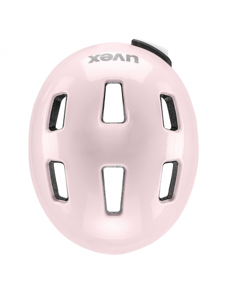 Kask dziecięcy Uvex Hlmt 4 Reflexx Powder (lampka, odblaskowe naklejki)