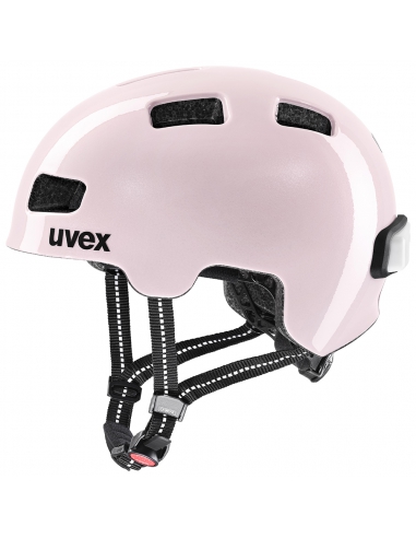 Kask dziecięcy Uvex Hlmt 4 Reflexx Powder (lampka, odblaskowe naklejki)
