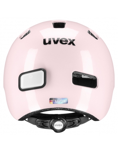 Kask dziecięcy Uvex Hlmt 4 Reflexx Powder (lampka, odblaskowe naklejki)