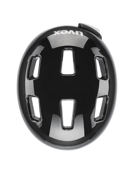 Kask dziecięcy Uvex HLMT 4 Reflexx Black (lampka, odblaskowe naklejki)