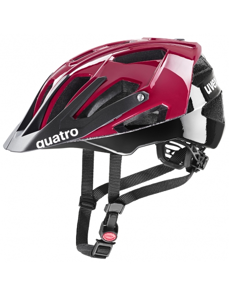 Kask rowerowy Uvex Quatro Ruby Red-Black