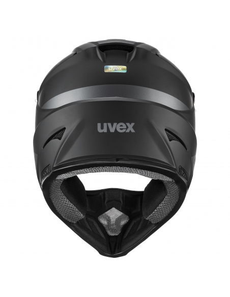 Kask rowerowy full face Uvex Jakkyl HDE BOA Black Mat (odpinana garda)