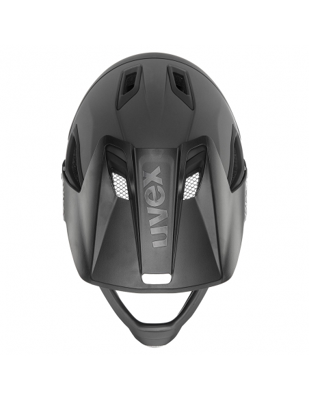 Kask rowerowy full face Uvex Jakkyl HDE BOA Black Mat (odpinana garda)