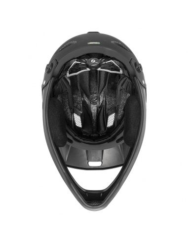 Kask rowerowy full face Uvex Jakkyl HDE BOA Black Mat (odpinana garda)