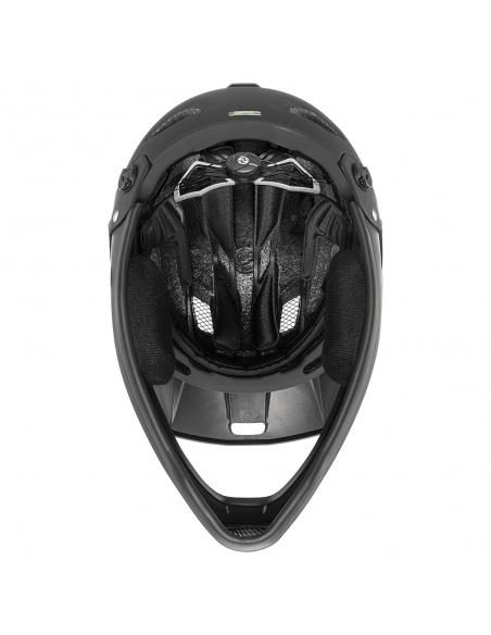 Kask rowerowy full face Uvex Jakkyl HDE BOA Black Mat (odpinana garda)