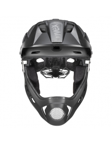 Kask rowerowy full face Uvex Jakkyl HDE BOA Black Mat (odpinana garda)
