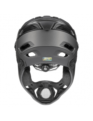 Kask rowerowy full face Uvex Jakkyl HDE BOA Black Mat (odpinana garda)