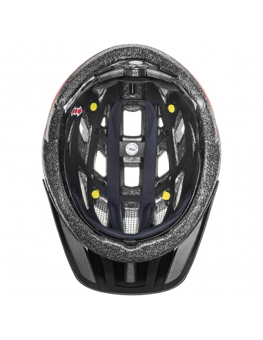 Kask rowerowy Uvex I-vo CC MIPS Black-Red Mat