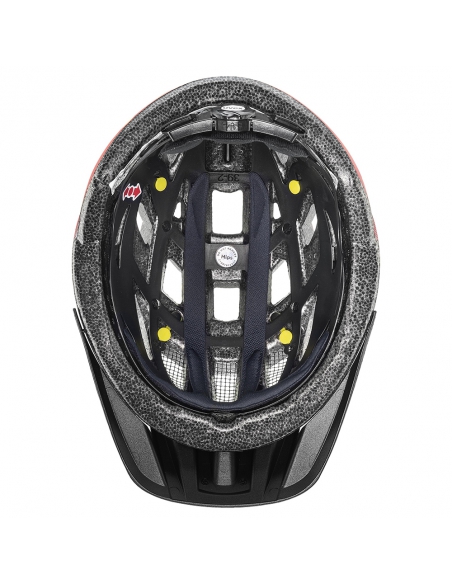 Kask rowerowy Uvex I-vo CC MIPS Black-Red Mat