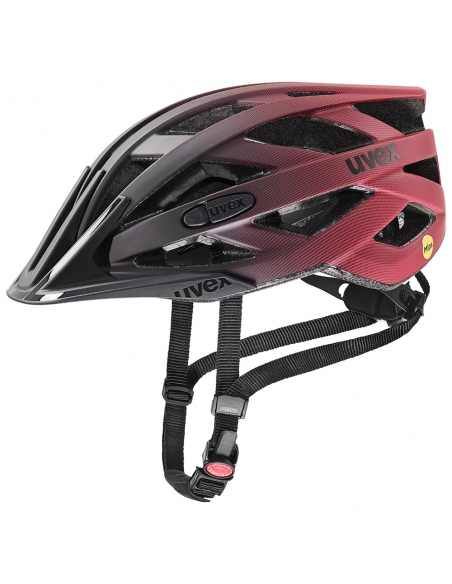 Kask rowerowy Uvex I-vo CC MIPS Black-Red Mat
