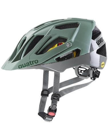 Kask rowerowy Uvex Quatro CC MIPS Moss Green - Rhino Mat