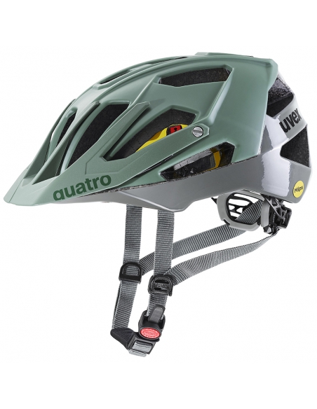 Kask rowerowy Uvex Quatro CC MIPS Moss Green - Rhino Mat