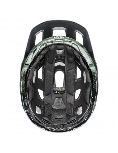 Kask rowerowy Uvex React MIPS Moss Green-Black Mat