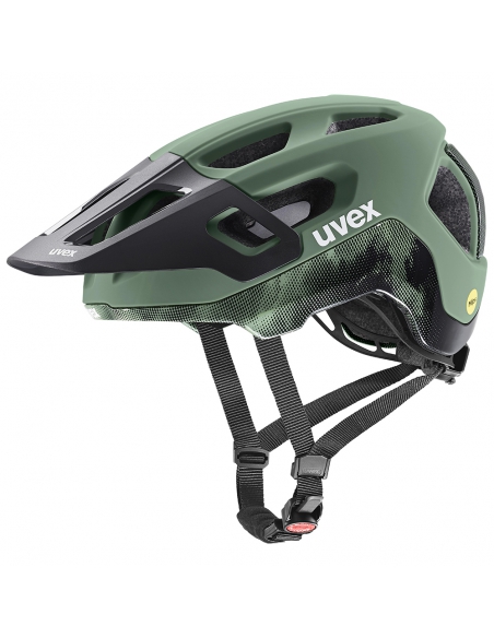 Kask rowerowy Uvex React MIPS Moss Green-Black Mat
