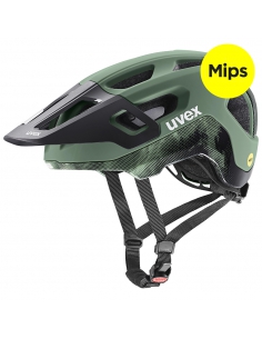 Kask rowerowy Uvex React MIPS Moss Green-Black Mat