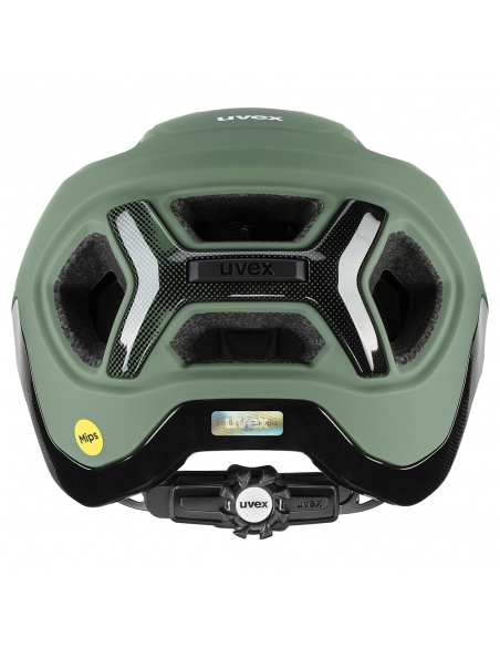 Kask rowerowy Uvex React MIPS Moss Green-Black Mat