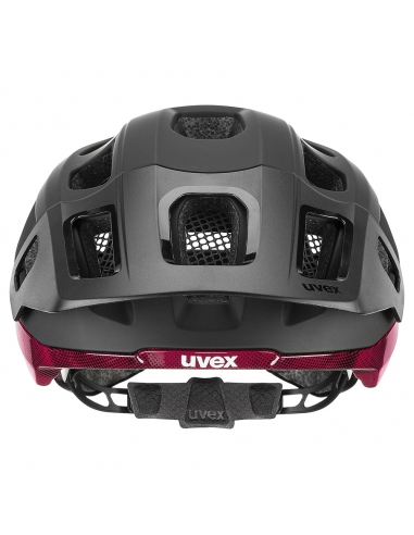 Kask rowerowy Uvex React MIPS Black-Ruby Red Mat