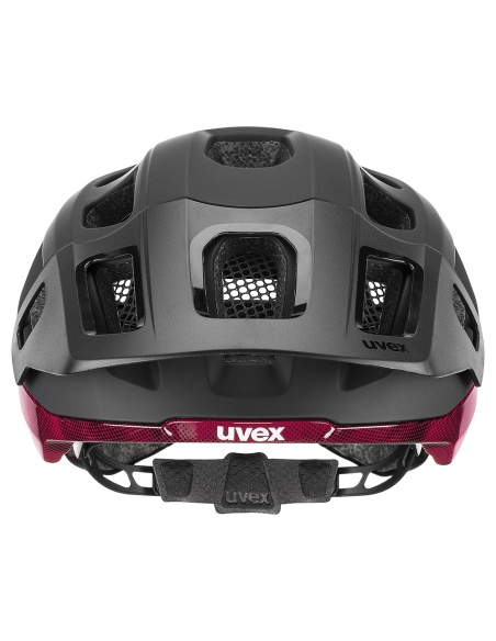 Kask rowerowy Uvex React MIPS Black-Ruby Red Mat