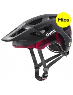 Kask rowerowy Uvex React MIPS Black-Ruby Red Mat
