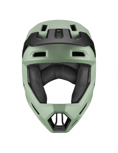 Kask rowerowy full face Uvex Ravage Moss Green - Black Mat