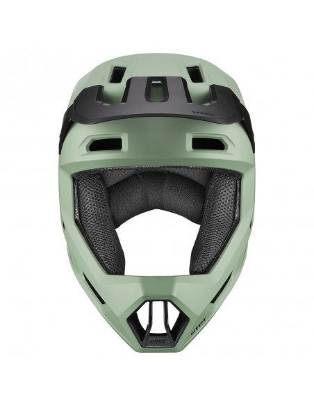 Kask rowerowy full face Uvex Ravage Moss Green - Black Mat