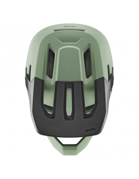 Kask rowerowy full face Uvex Ravage Moss Green - Black Mat