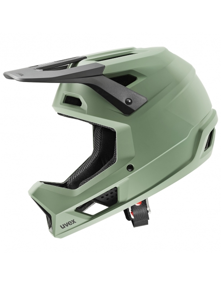 Kask rowerowy full face Uvex Ravage Moss Green - Black Mat